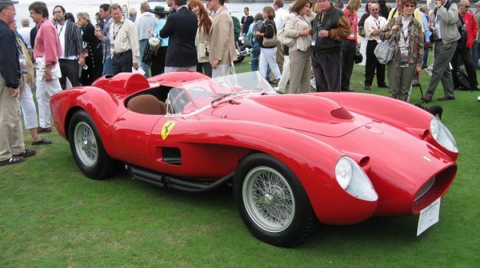 Classic Ferrari At A Car Show
