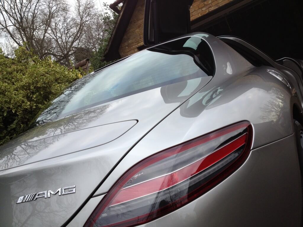 Mercedes SLS Gold Valet Wax Stage