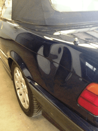 BMW Paintless Dent Removal (Before)