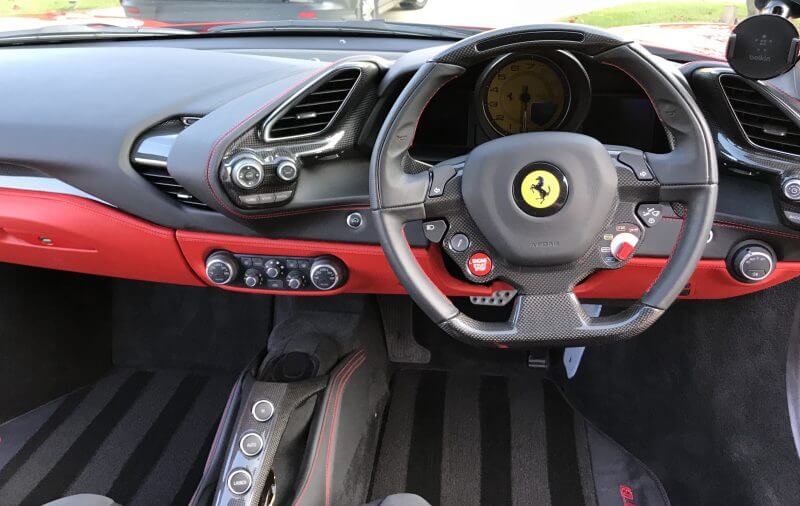 Car Interior protection on Ferrari 488